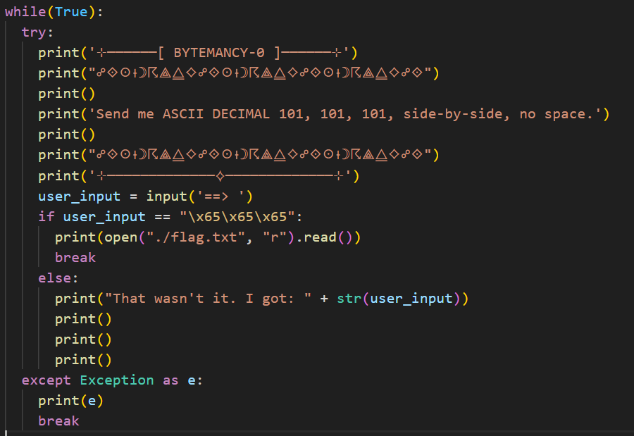Bytemancy 0 source code