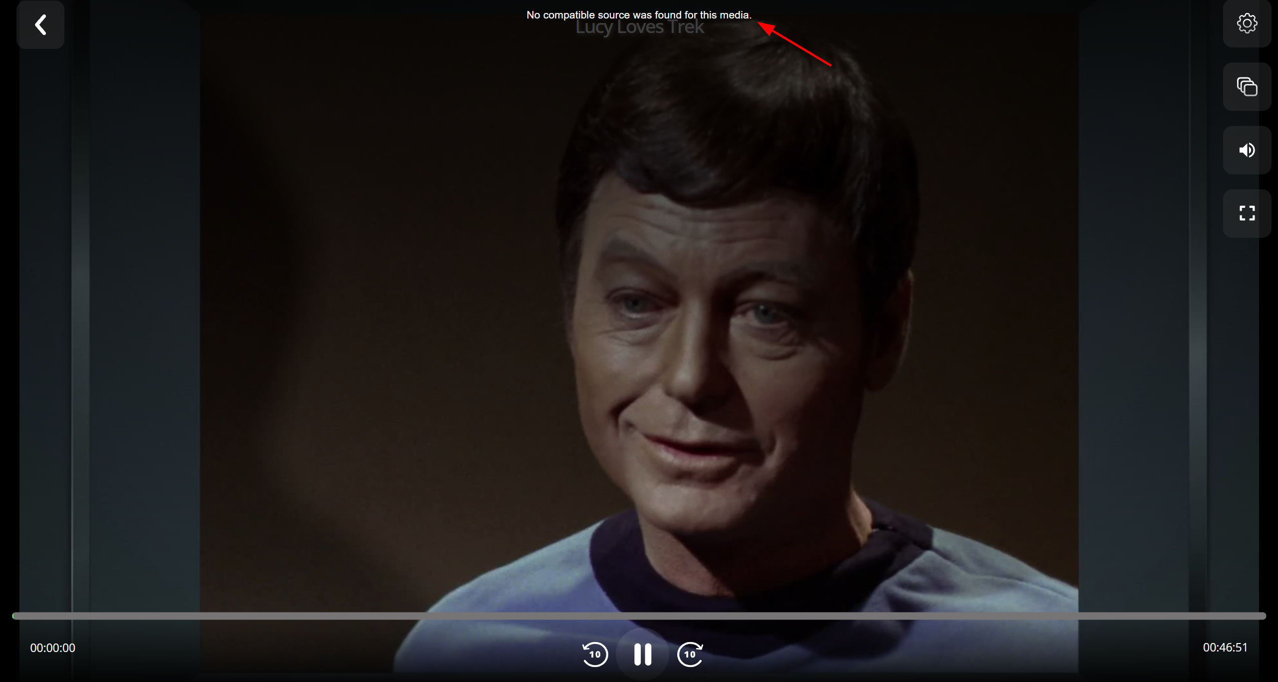 No compatible source was found error